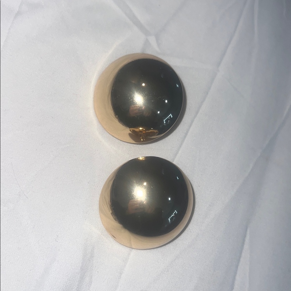 Elegant Gold Chunky Bubble Earrings